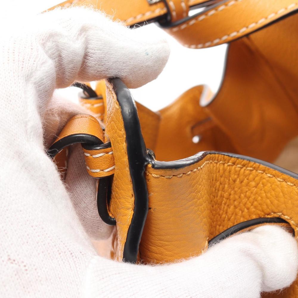 Loewe Hammock Mini Leather Drawstring Handbag Bro… - image 7
